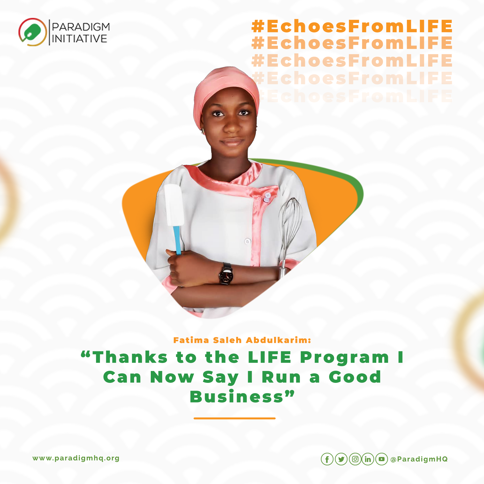 Fatima Saleh Abdulkarim Thanks to the LIFE Program I Can Now Say I Run