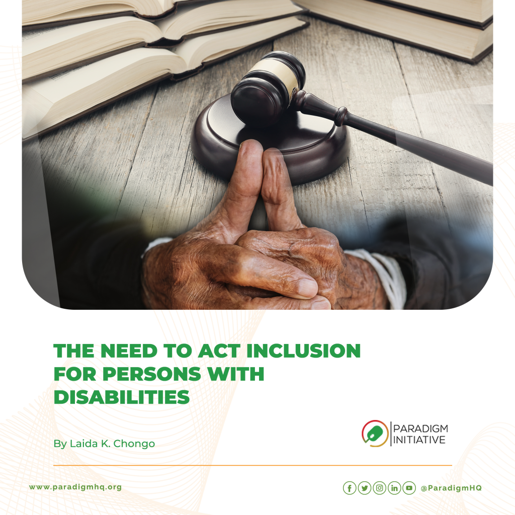 The Need to Act Inclusion for Persons with Disabilities - Paradigm ...