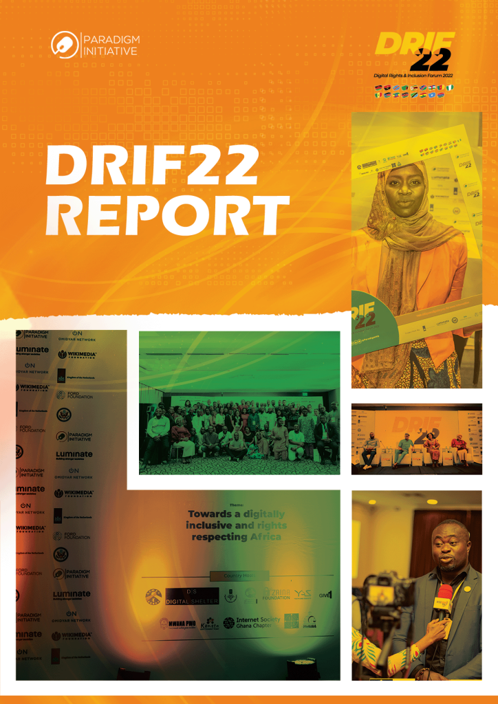 DRIF22 Report Cover Page