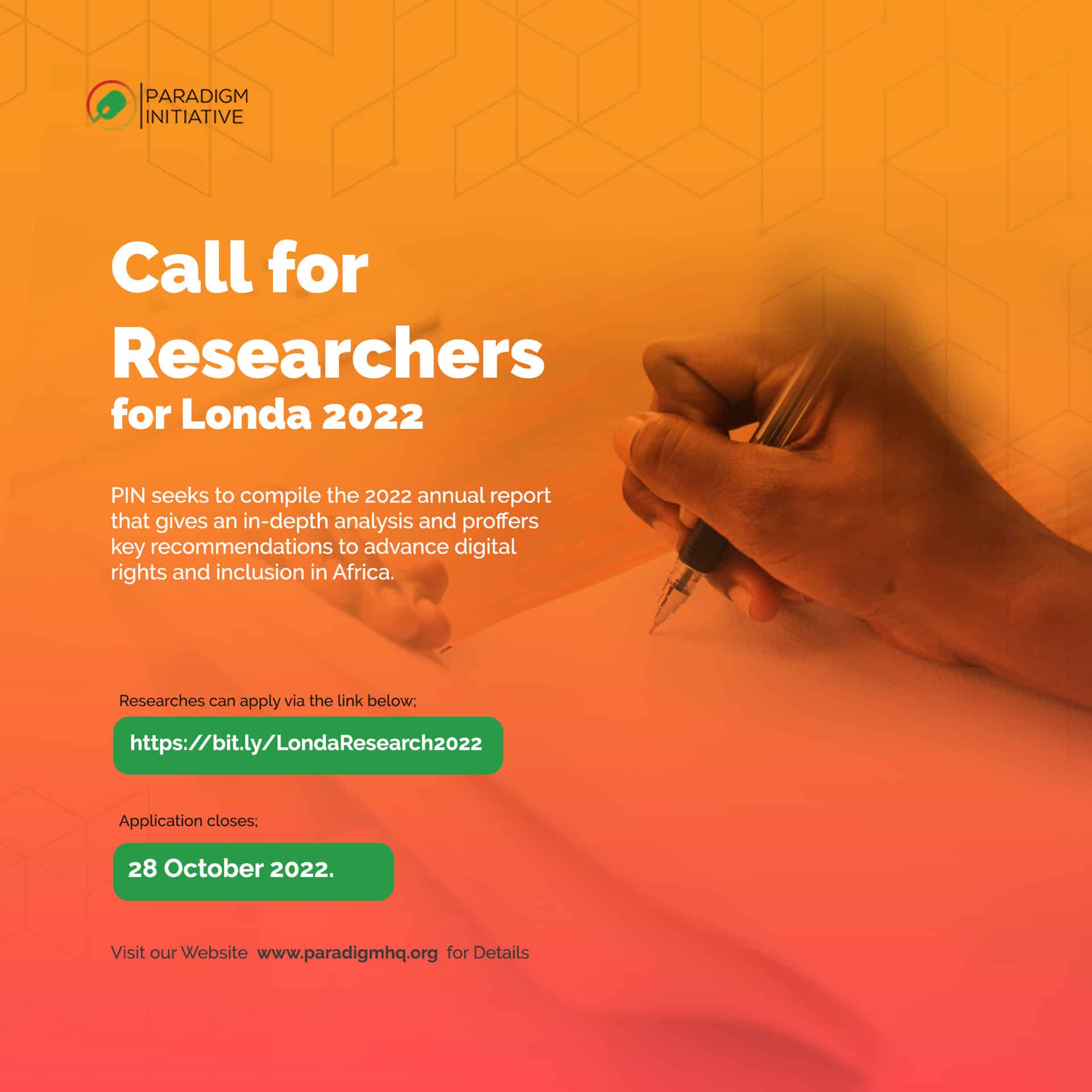 call for researchers