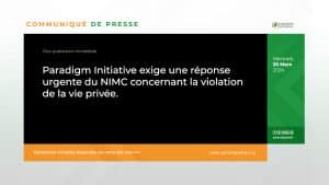 Paradigm Initiative exige une réponse urgente du NIMC concernant la violation de la vie privée