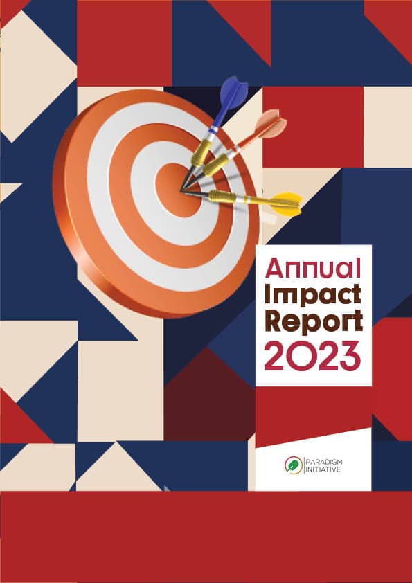 Cover page for Paradigm Initiative's 2023 Impact Report